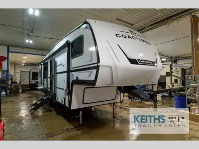 Coachmen RV Chaparral Lite fifth wheel 27BAR higlights: Exterior Flip-Out bar Hidden Swing-Out pantr...
