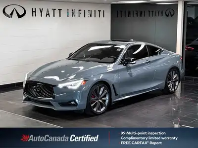 The 2022 INFINITI Q60 Red Sport 400 I-LINE ProACTIVE is the ultimate expression of INFINITI's perfor...