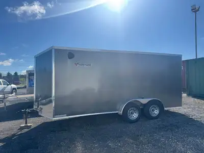 New 2026 7x16 Enclosed Trailer -Made in Canada -Rear Ramp -6'6" interior height -cross ventilation v...