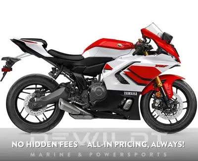 The 2026 YZF-R7 closely bridges the gap between he YZF-R3 and YZF-R9 with a number of updates, align...