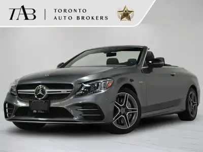 This 2019 Mercedes-Benz C 43 AMG Cabriolet is a local Ontario vehicle that perfectly blends open-top...