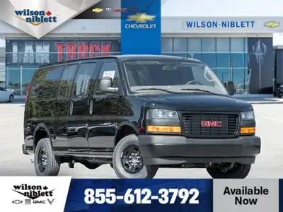New 2025 GMC Savana Cargo Van with HD Trailering Package - Powerful Gas V6 4.3L engine with automati...