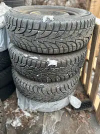 215/65R16 Winter Tires on rims