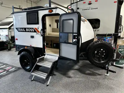 The Trail Boss is a rugged, lightweight travel trailer designed to take you off the beaten path with...