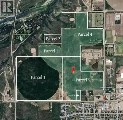 135.5 acres with 111 irrigable acres of prime farm land. This land is annexed to the town of Taber,...