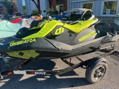 Bay Marine Sales 2023 Sea-Doo Spark Trixx 3-up Rotax 900 H.O. ACE iBR, only 38 hours, Cover and trai...
