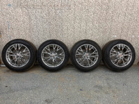 For sale 4 Chrome rims and tires