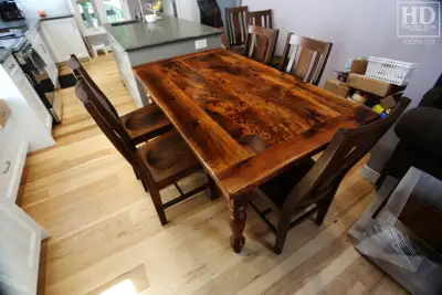 Reclaimed Ontario Barnwood Harvest Tables / table.ca, View more