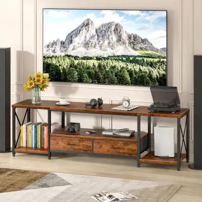 TV Stand with Drawers for 75 80 Inch... BNIB LOT# 6444, View more