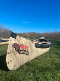 NEW Sportspal 12' aluminum pointed back canoe with paddle