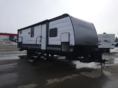 Keystone Hideout travel trailer 262BHS highlights: Front Private Bedroom 20' Power Awning with LED L...