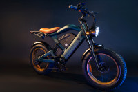 1200W GPS Enabled Smart Off Road Retro Ebike Free Shipping