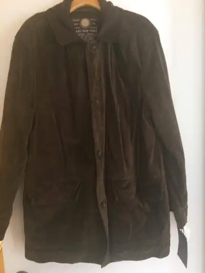 XL Andrew Marc Brown Calf Suede Jacket Marc New York - NEW, View more