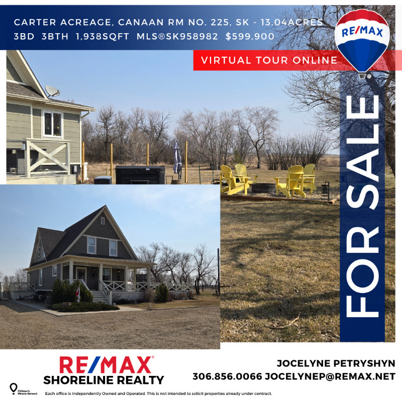 Acreage for Sale! Carter Acreage, Canaan Rm No. 225, SK in Houses for Sale in Swift Current