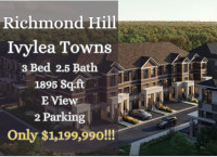 楼花转让 | Ivylea Towns 4Bed 3.5Bath ONLY $1,1950,000!!!
