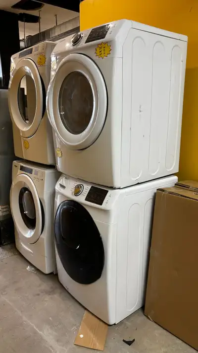 Samsung Stackable  27” Front Load Washer&Dryer30 Days Warranty, View more