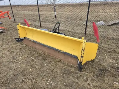 SNOWWOLF QUATTRO PLOW QP138 13 FT HYDRAULIC ANGLE SNOW PLOW - SKID STEER ATTACHMENT - 20 In Wings Lo...