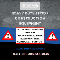 Lift and Heavy-duty Equipment servicing