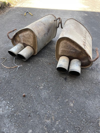 Subaru STI Sedan (2013) stock mufflers 