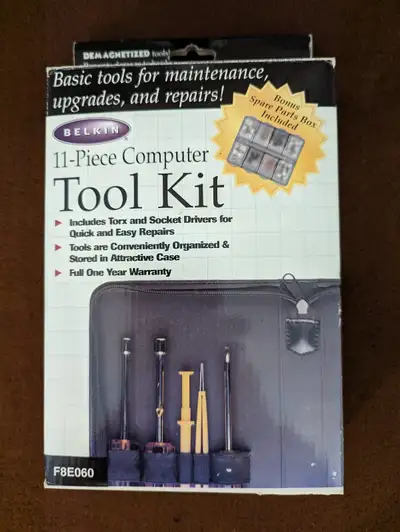 Brand New 11-Piece Computer Tool Kit - Never been used! Includes Torx and Socket Drivers for quick a...