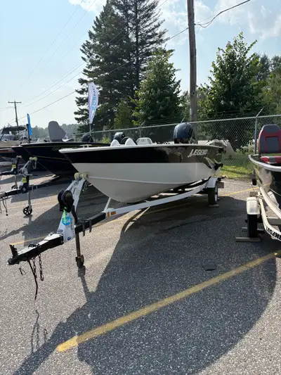 2007 legend exterminator 2022 mercury 75hp Trailer Older hummingbird fish finder Bimini top Cover As...