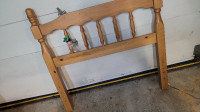 Headboard for twin bed (wooden) & double bed (Black metal)