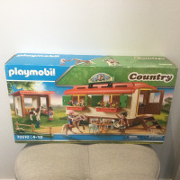 BNIB PLAYMOBIL Pony Shelter with Mobile Home