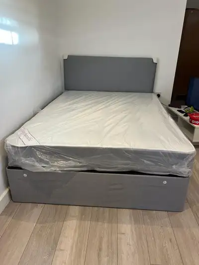 Double Bed || Mattress || Bedframe & box spring , View more