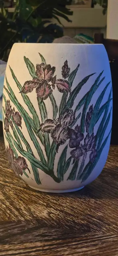 ONE OF A KIND HAND VASE BY E.E. CERAMICS CAMROSE ALBERTA, View more