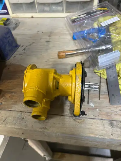 Completely rebuilt seawater pump for a 220 John Deere Marine engine