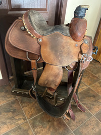 13.5 Jones Boys Rope Saddle 