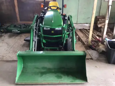 60” drive-over mower deck attachment Front-end loader 3-cylinder Yanmar diesel engine 25 horsepower...