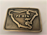 BELT BUCKLE -PE BEN OILFIELD EQUIPMENT METAL-USED