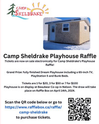 WIN a Playhouse, Playstation 5,  65 inch TV
