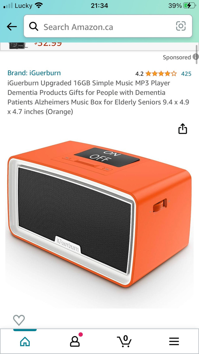 iGuerburn 16GB simple music player for Seniors  in iPods & MP3s in La Ronge