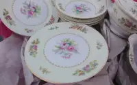 Occupied japan rose (RO52) dishes