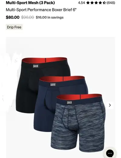 New Saxx Multi-Sport Mesh (3 Pack) XL, View more