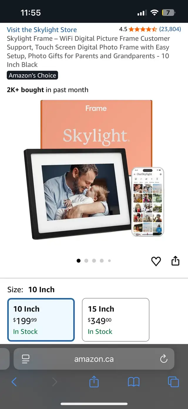 Skylight digital picture Frame