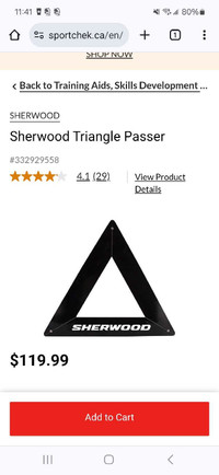SOLD-Like New Sherwood Triangle Passer