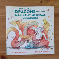 Manga Mythical Creatures Colouring Book