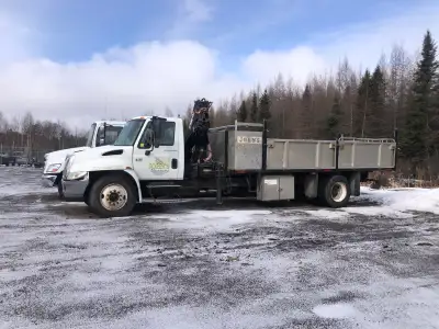Fresh Safety Lightly used (used for deliveries by a tree nursery) Hiab crane Custom 20’ Aluminum dum...