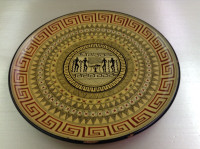 Greek pottery plate 11 3/16"