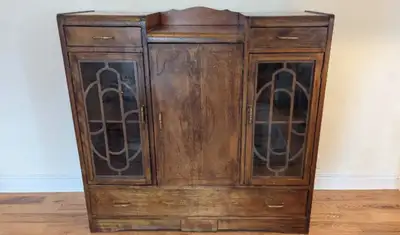 Vintage Wooded China Cabinet, View more