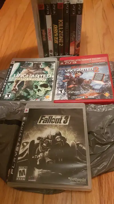 Lots of big selection of games. PS3: -Uncharted: Drake's Fortune -Uncharted 2: Among Thieves -Unchar...