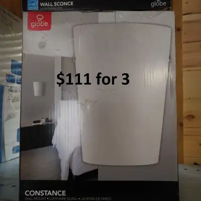 Light - Globe, Constance, Sconce, Brushed Steel, Frosted Glass, View more