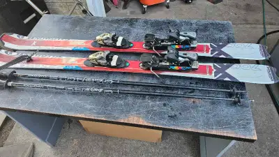 Junior skies 145 Solomon poles and bag , View more