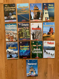 SALE  NEW 13 books about Canada (10 provinces & 3 territories))