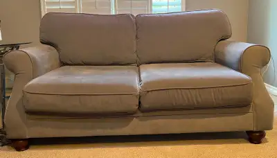 Comfortable Grey Loveseat  for Sale!, View more