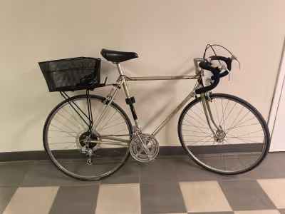 Large size 5’8” -5’10” Bought last year for $550 refurbished from BikeWorks, kept inside all winter...