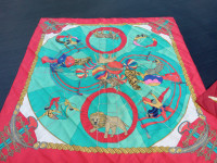 VINTAGE HERMES CIRCUS  SILK SCARF 
